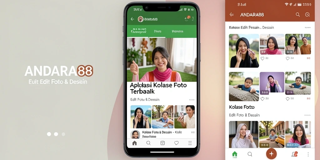 Antarmuka kolase foto yang menarik dan fungsional di ANDARA88.