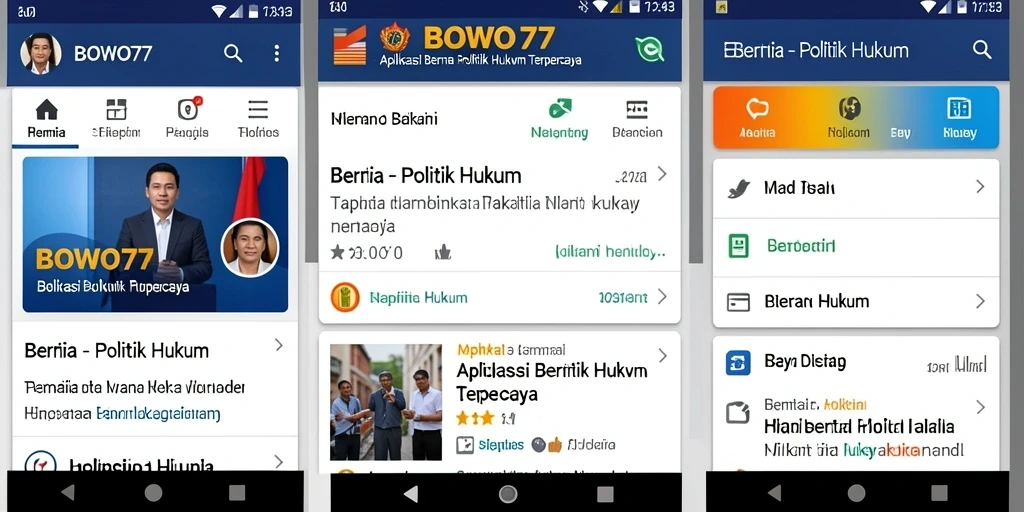 Tampilan antarmuka BOWO77 yang modern dan informatif.