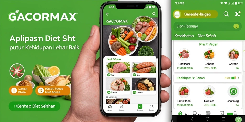 Antarmuka GACORMAX yang intuitif untuk diet sehat.