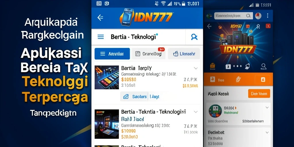 Tampilan antarmuka IDN777 yang modern dan mudah digunakan.