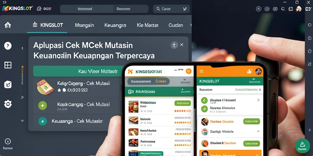 Antarmuka KINGSLOT menampilkan fungsi Cek Mutasi yang jelas dan mudah digunakan.