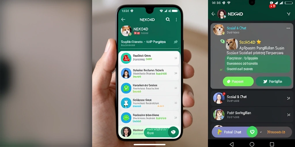 Screenshot NEKO4D menampilkan antarmuka VoIP Panggilan yang menarik dan mudah digunakan.
