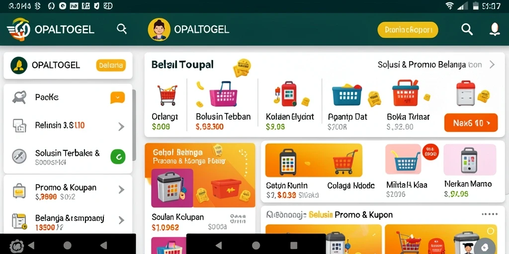 Tampilan antarmuka aplikasi OPALTOGEL yang memudahkan akses promo.