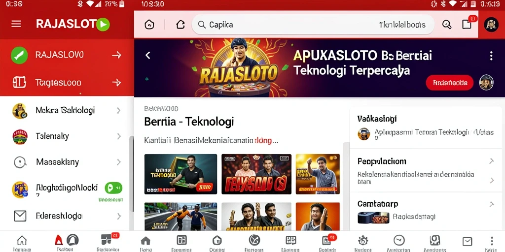 Tampilan antarmuka RAJASLOTO yang modern dan intuitif.