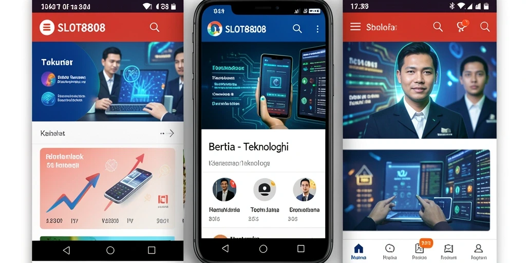Tampilan antarmuka SLOT8808 yang modern dan informatif.