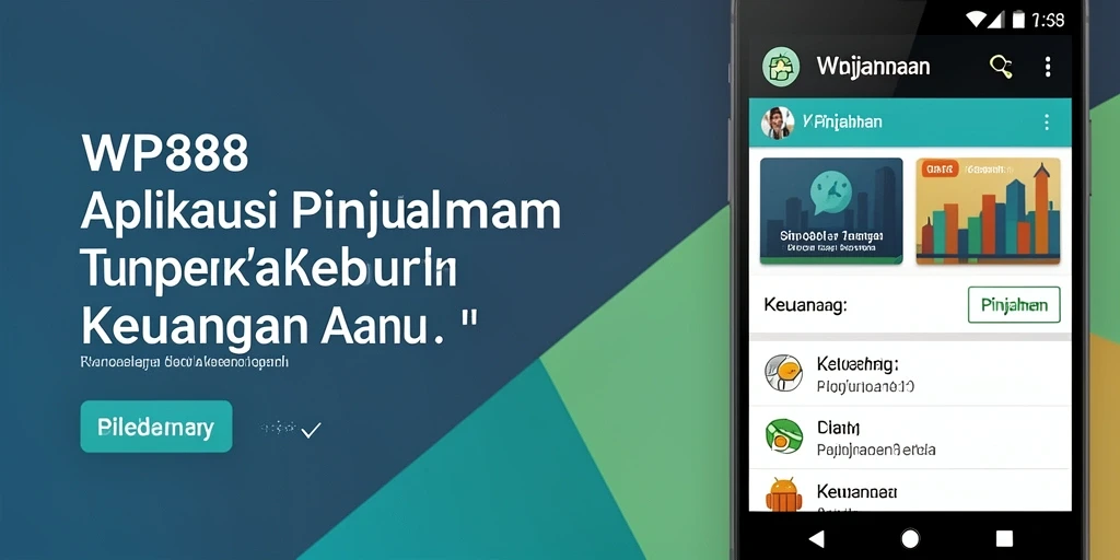 Antarmuka aplikasi WP888 yang user-friendly untuk pinjaman.