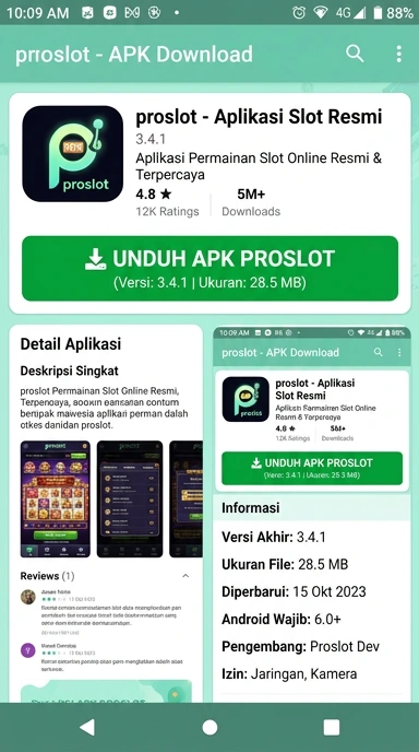 Panduan Unduh dan Instal APK proslot untuk Android