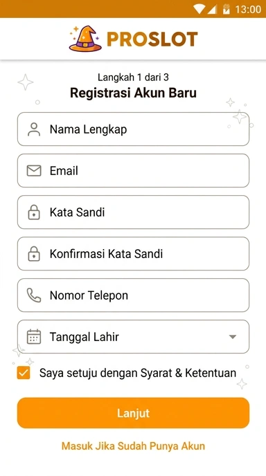 Panduan Lengkap Registrasi Akun Proslot untuk Android