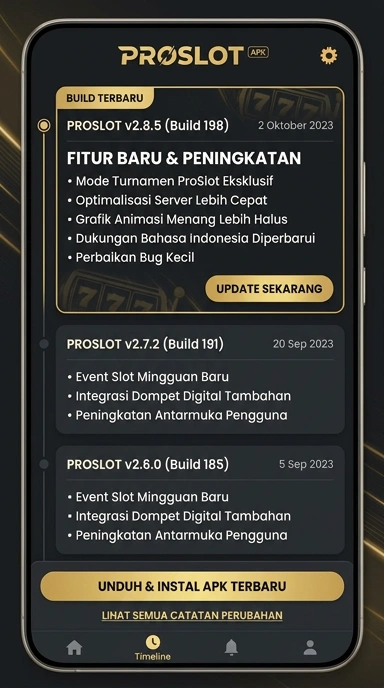 Riwayat Versi proslot untuk Pengguna Android